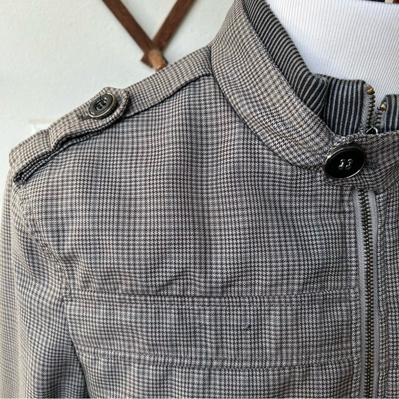 Houndstooth Bomber Jacket - Picture 3 of 15